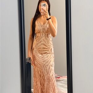 l'atiste sequin dress L'ATISTE | Dresses | Nwt Never Worn Rose Gold Sequin Gown